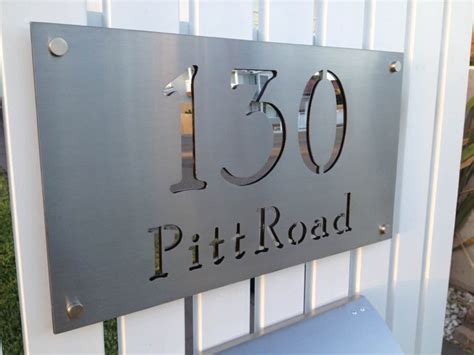 stainless steel laser cut signs